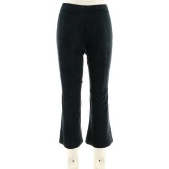 AnyBody Loungewear Velour Flare Pants - Picture 4 of 4